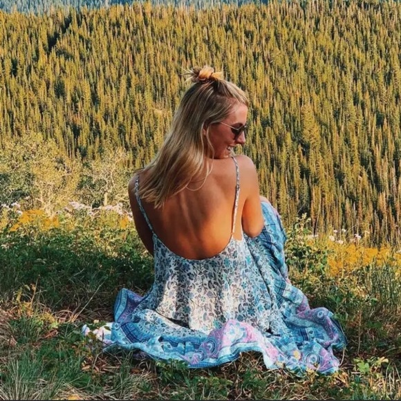 SOLD OUT Gabriella Boho Floral Maxi Tank Casual Dress - Picture 7 of 7